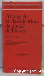 ABREGE DE LA CLASSIFICATION DECIMALE DE DEWEY