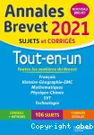 Annales brevet 2021, sujets et corrigés, tout-en-un